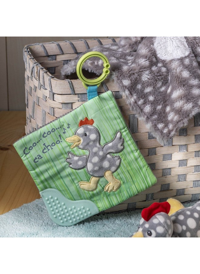 Crinkle Teether Toy With Baby Paper And Squeaker 6 X 6Inches Rocky Chicken