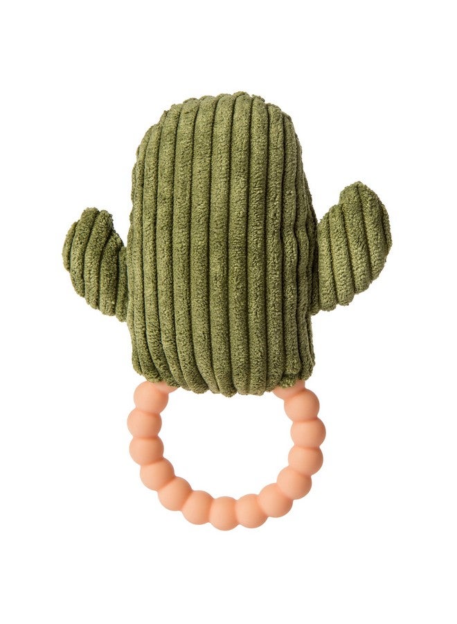 Sweet Soothie Soft Baby Rattle With Teether Ring 6Inches Cactus