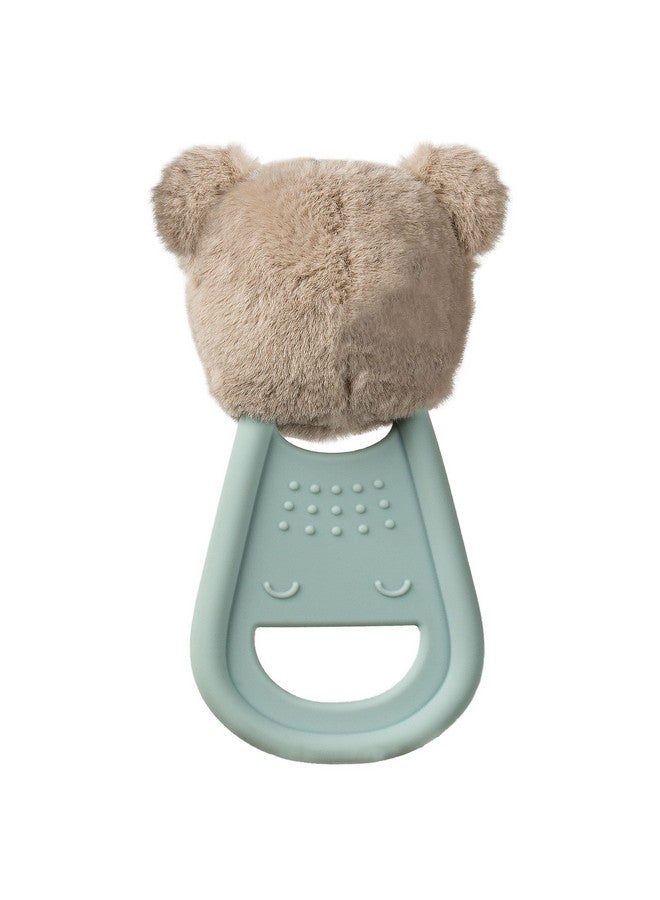 Teething Toys Simply Silicone Teether With Soft Toy 6Inches Bear