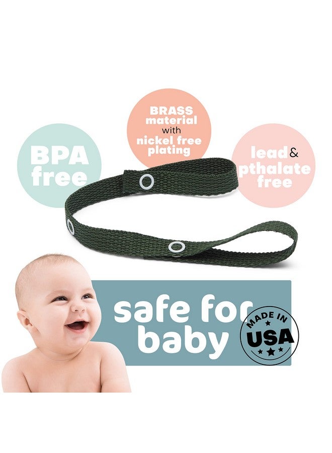 Secureatoy Safety Strap Secures Toys Teether Pacifiers To Strollers Highchairs Car Seats Adjustable Length Keep Toys Sanitary Clean Registry Must Haves Bluebrown Stitch 2 Count