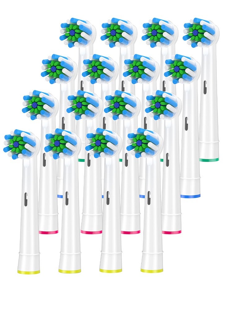 Replacement Brush Heads Fit for Braun Oral b, Compatible with Oral-B Pro 1000/2000/3000/5000/6000 Smart and Genius Electric Toothbrush, 16 Pcs