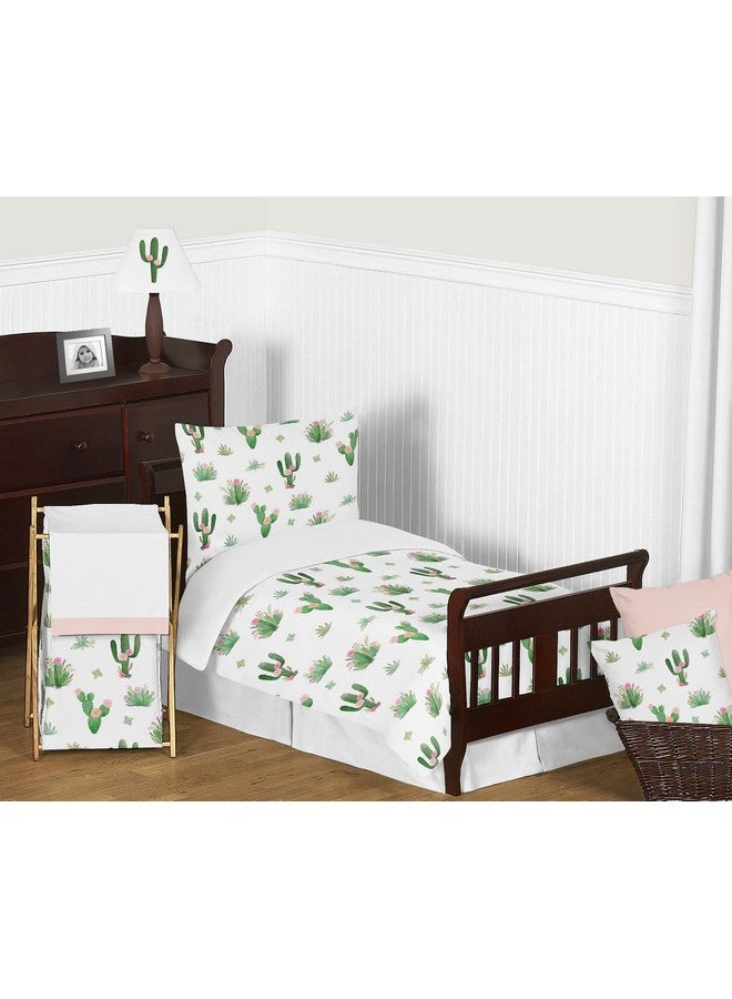 Pink And Green Boho Watercolor Playmat Tummy Time Baby And Infant Play Mat For Cactus Floral Collection