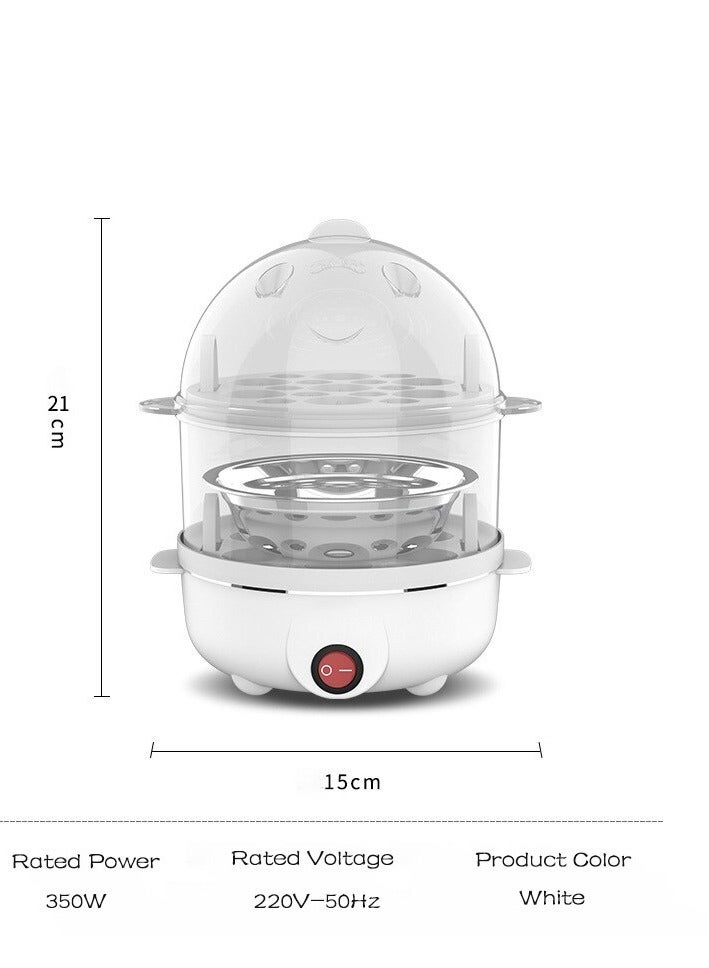 Electric Egg Boiler. Rapid Egg Cooker With Automatic Shut Off, Durable And Multifunctional Egg Steamer, Mini Steamer Poacher For Home And Office