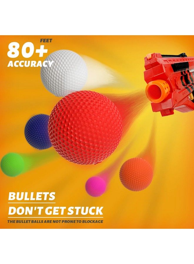50 Rounds Bulk Refill Ammo Bullet Balls Compatible For Nerf Rival Blaster Series Red