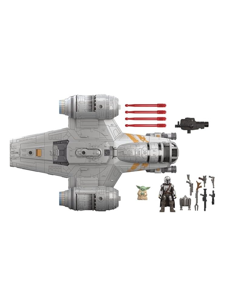 STAR WARS Mission Fleet The Mandalorian The Child Razor Crest Outer Rim Run Deluxe Vehicle with 2.5-Inch-Scale Figure for Kids Ages 4 and Up
