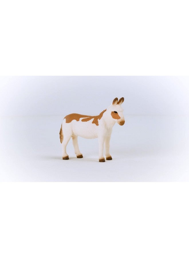 Farm World Farm Animal Toys For Kids American Spotted Donkey Toy Figurine Ages 3 And Up