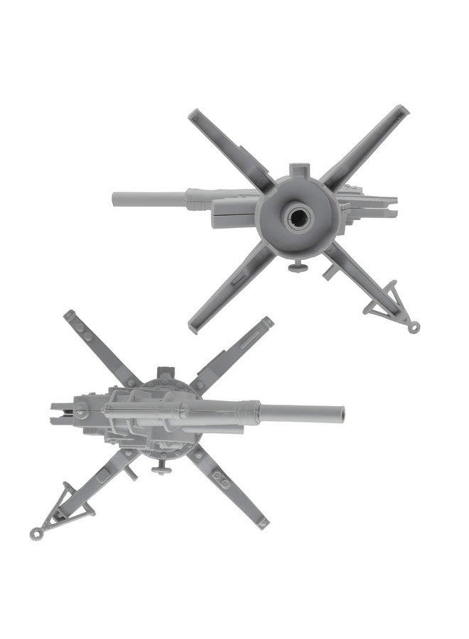 Bmc Classic Ww2 German 88Mm Artillery 2Pc Gray Plastic Army Men Accessories