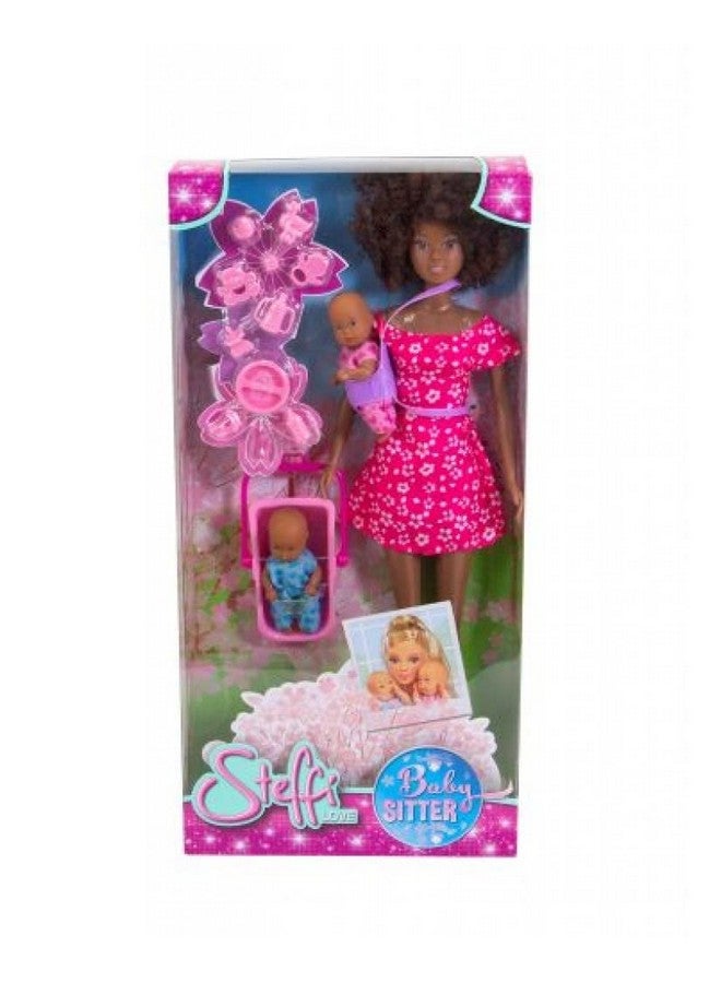 Steffi Love Babysitter Doll Set 11Inch Height Multicolor Includes Two Baby Dolls Baby Carrier And Accessories For Girls Birthday Gift Collection