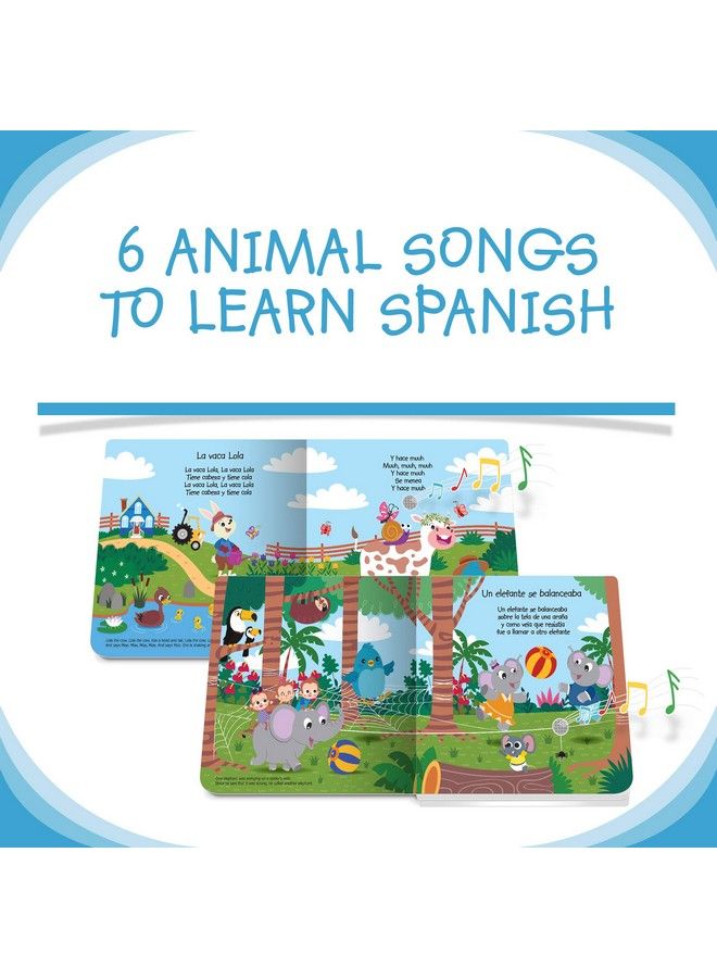 Sound Musical Book In Spanish Canciones De Animales For Baby And Toddler