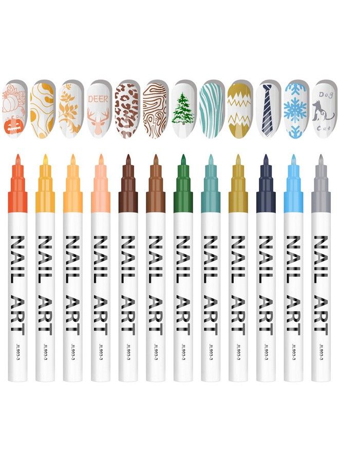 3D Nail Art Pens Set Nail Point Graffiti Dotting Pen Drawing Painting Liner Brush For Diy Nail Art Beauty Adorn Manicure ToolsB