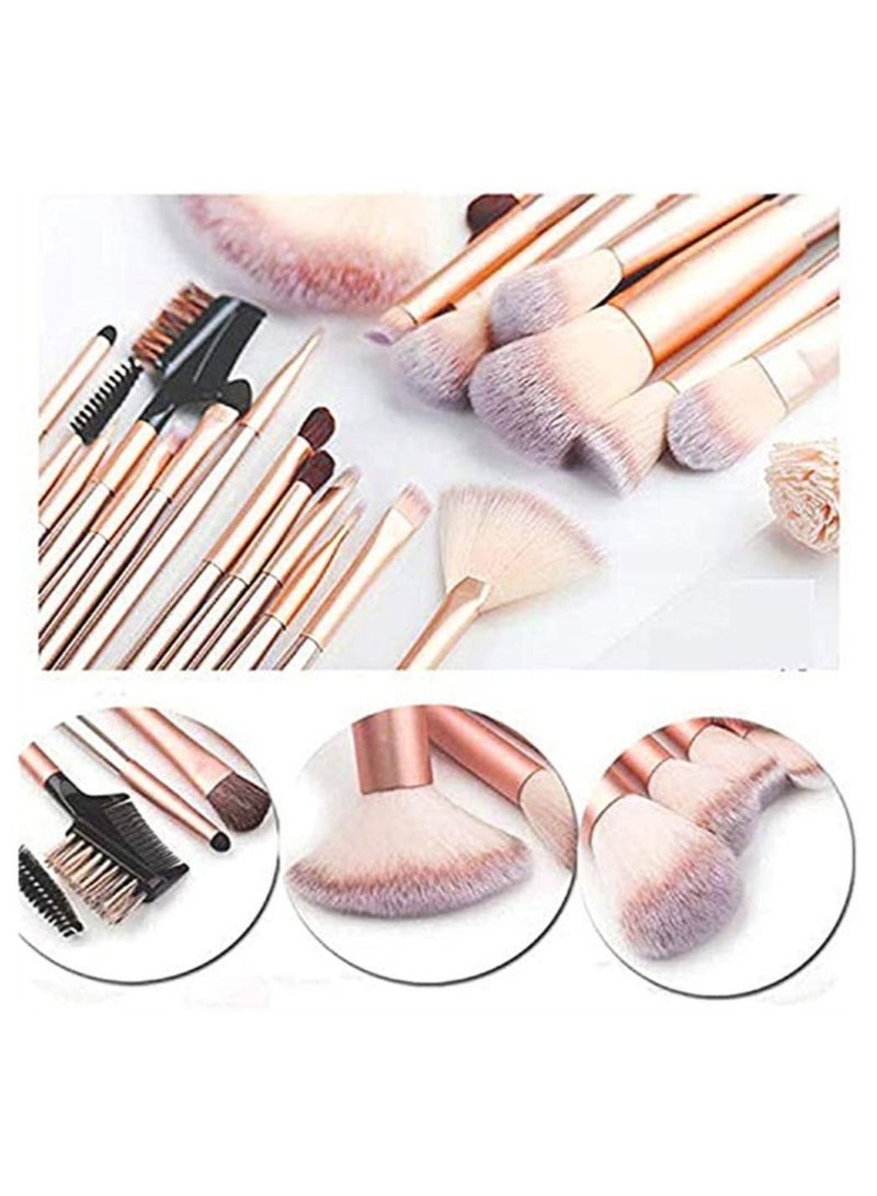 Professional Makeup Brushes 24Pcs Girls Quality Set for Foundation Powder Contour Blending Blush Eye Shadow