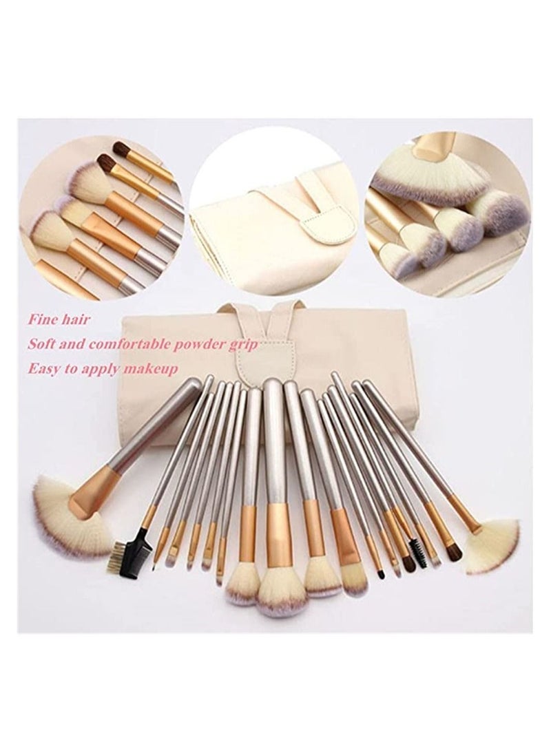 Professional Makeup Brushes 24Pcs Girls Quality Set for Foundation Powder Contour Blending Blush Eye Shadow