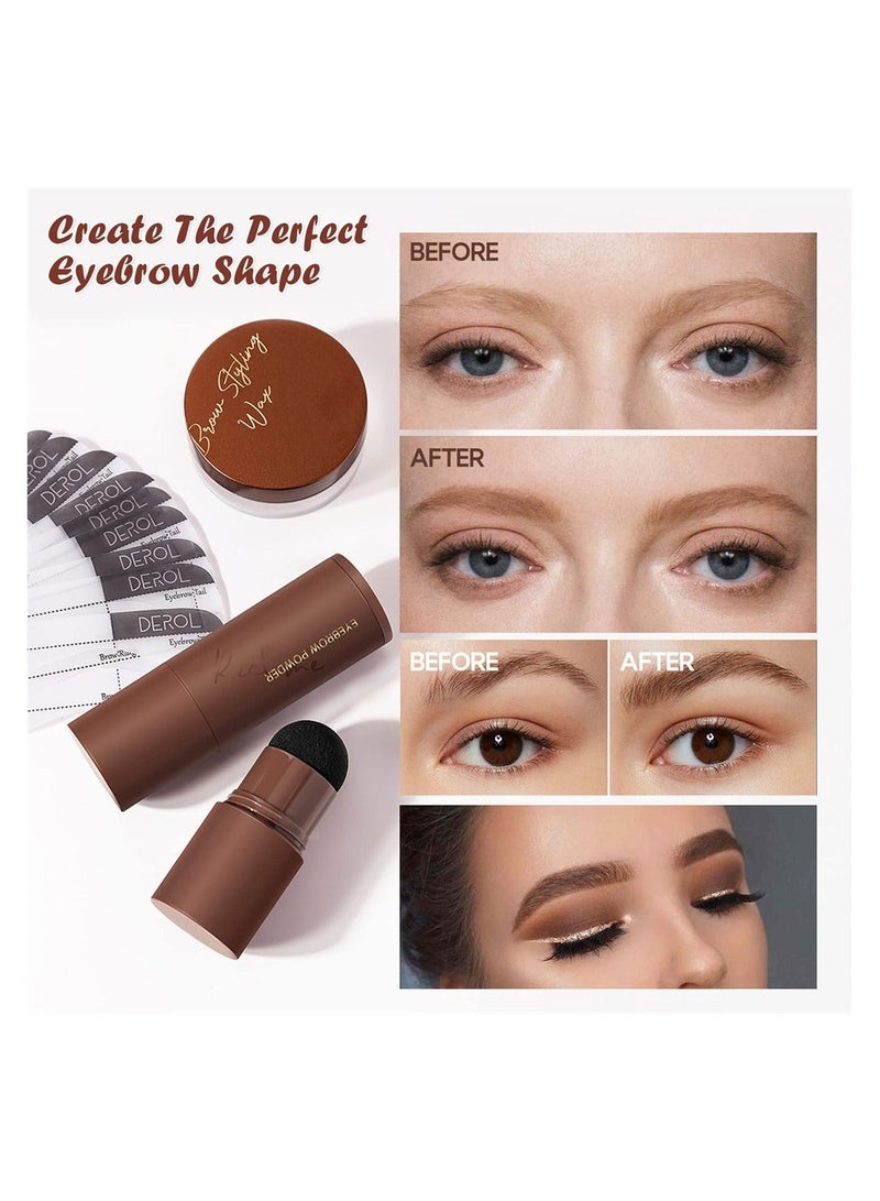 Eyebrow Stamp Stencil Kit One Step Brow Printing