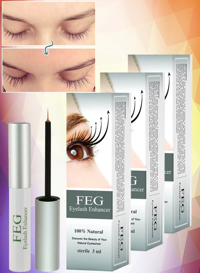 3 Pieces Eye Lash Growth Serum for Lash and Brow Creates Appearance of Longer & Darker Eyelashes Eyelash Enhancing Serum to Help Lengthen Thicken and Darken Your Lashes