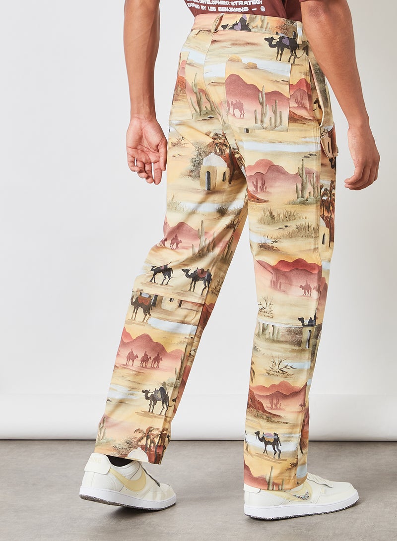 Graphic Print Pant Multicolour