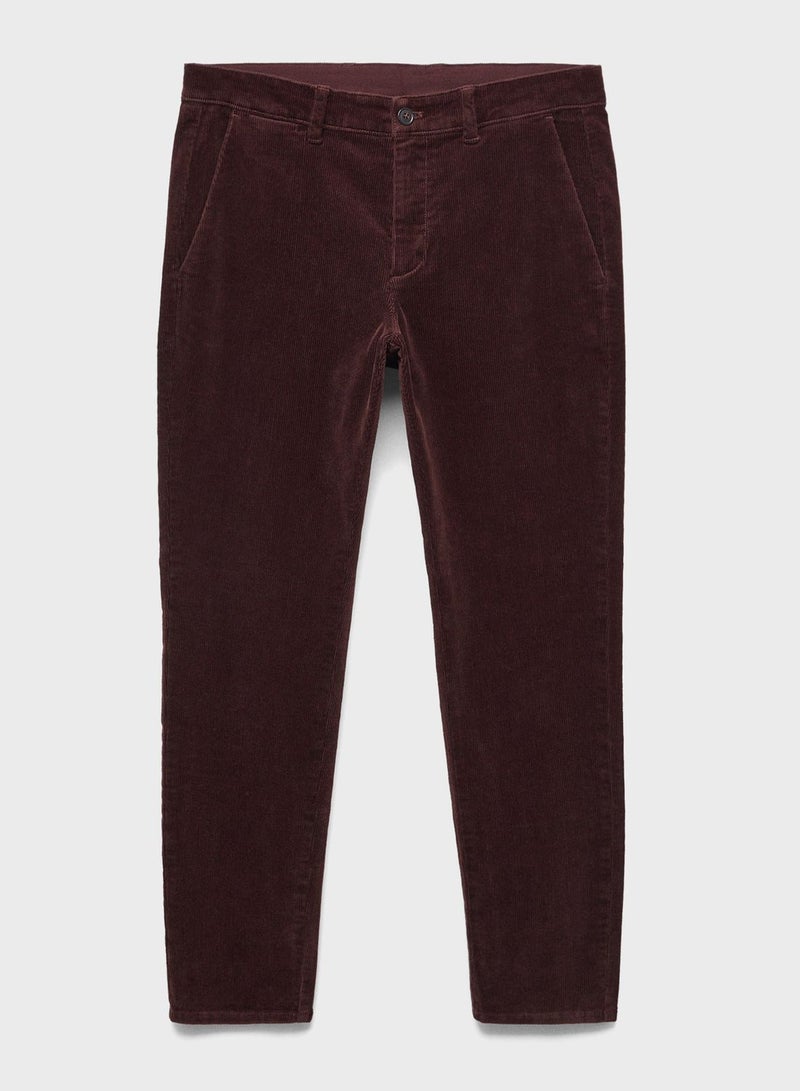 Essential Tapered Cropped Fit Trousers