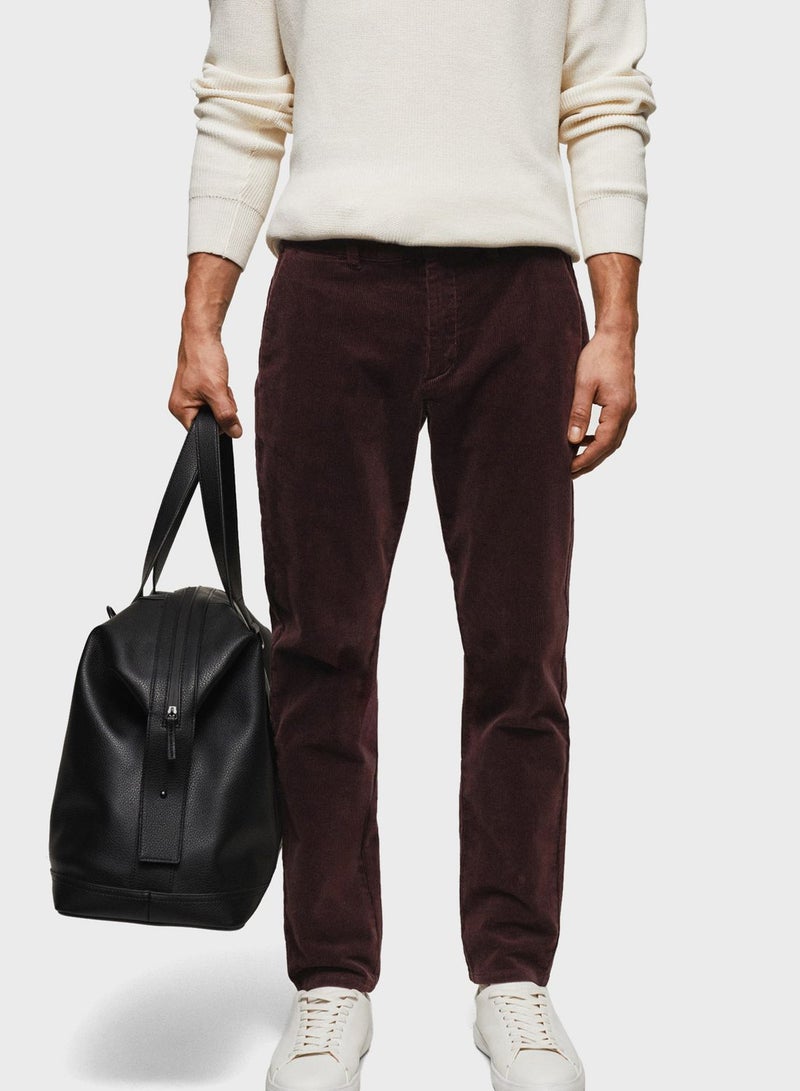 Essential Tapered Cropped Fit Trousers