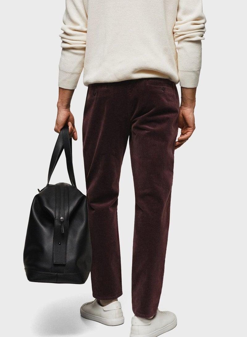 Essential Tapered Cropped Fit Trousers