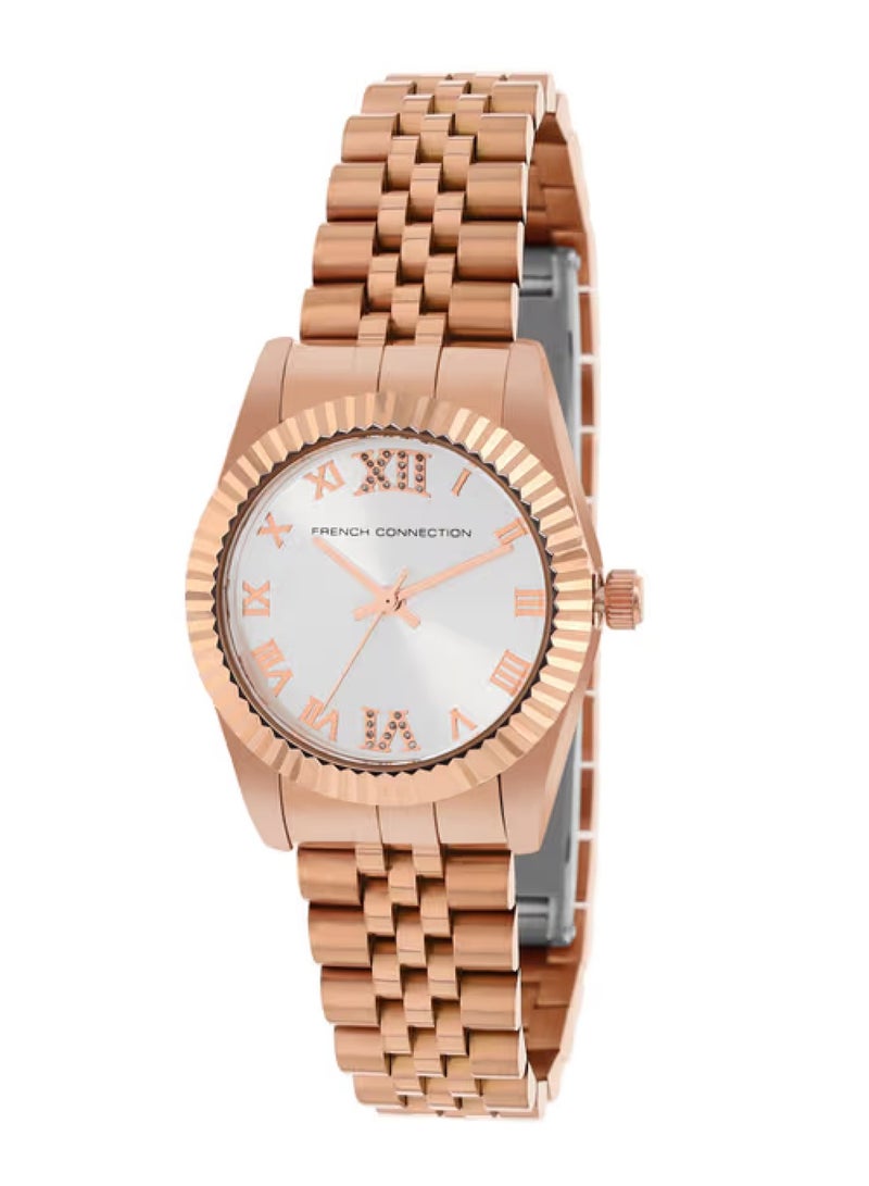 Women Stainless Steel Bracelet Style Straps Analogue Watch FCN00077A