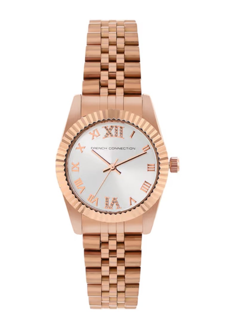 Women Stainless Steel Bracelet Style Straps Analogue Watch FCN00077A