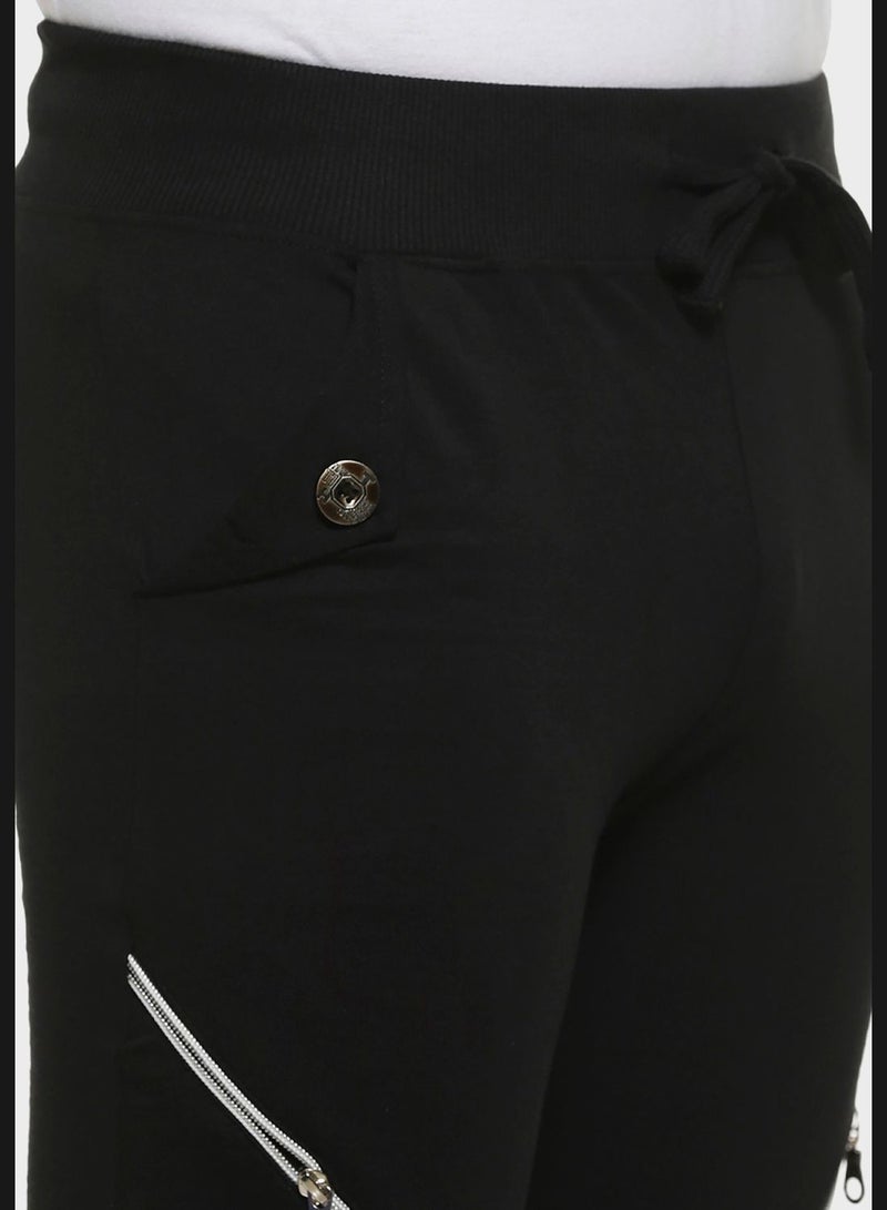 Elastic Waist Jogging Pants