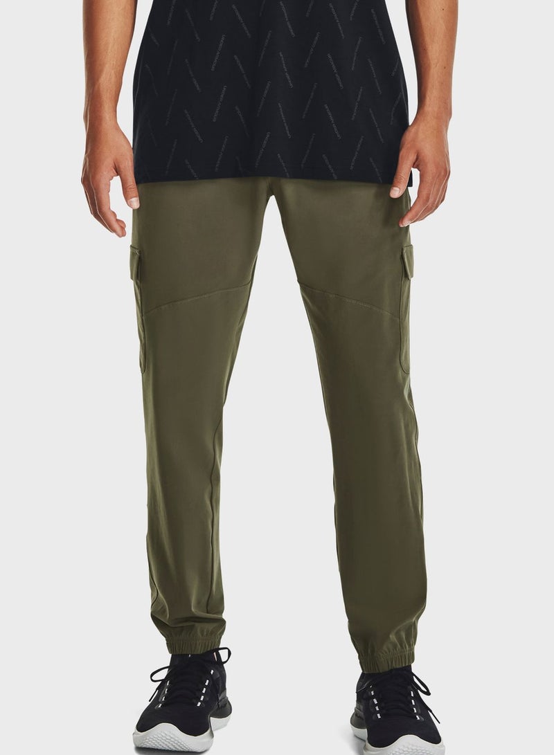 Stretch Woven Cargo Pants