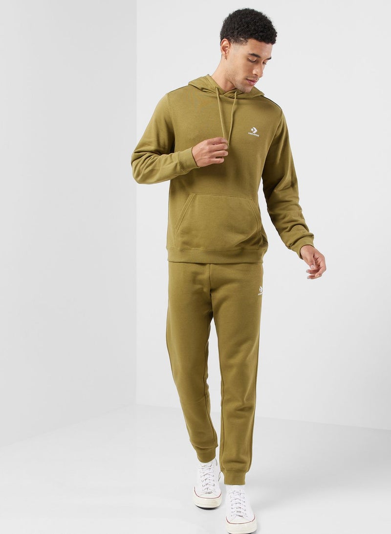 Embroidered Star Chevron Standard-Fit Fleece Sweatpants