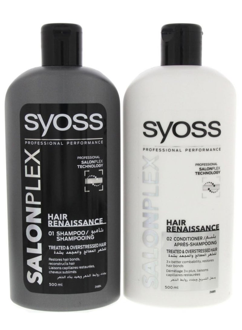 Pack Of 2 Salon Plex Shampoo And Conditioner 2 x 500ml
