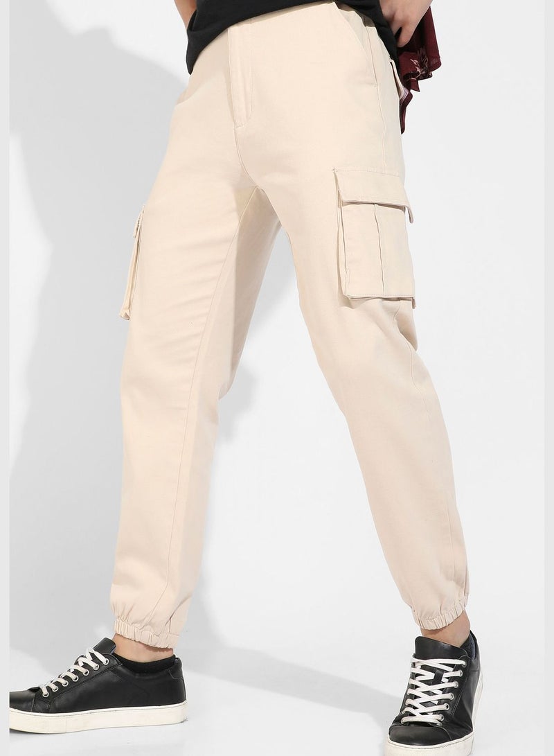 Solid Cargo Pant
