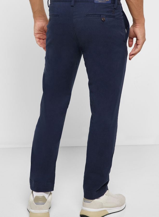 Washed Stretch Slim Fit Chino Pant