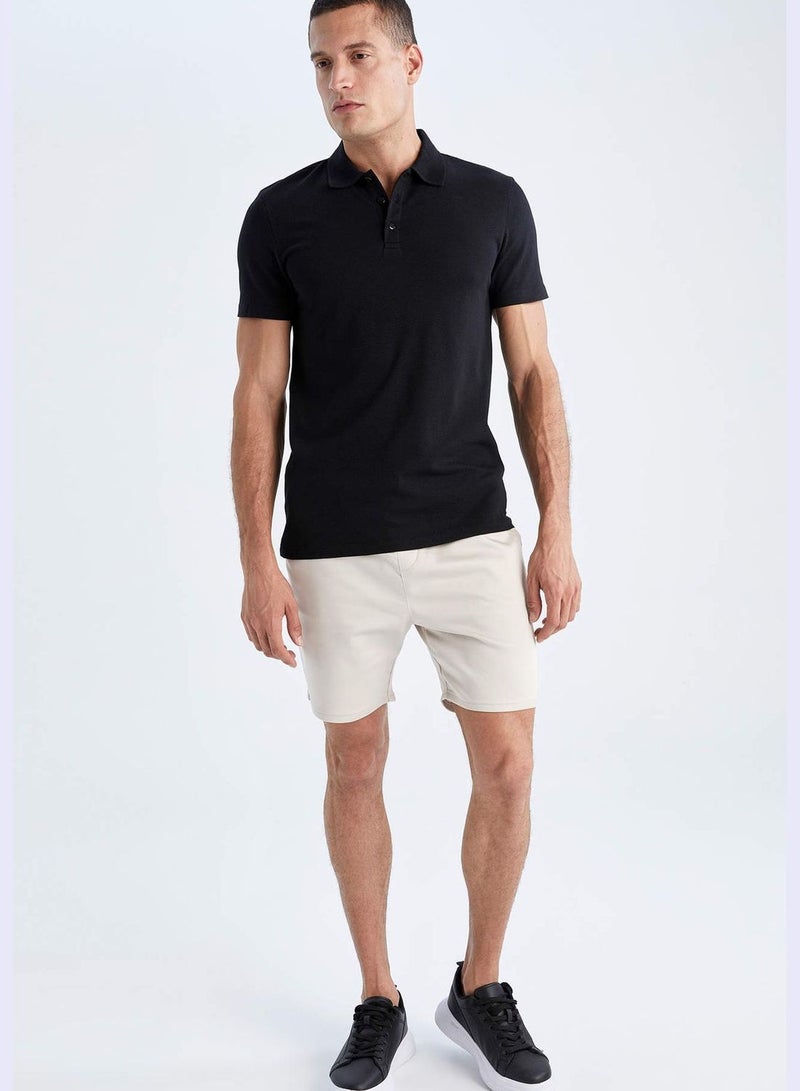 Man Slim Fit Woven Bottom Woven Short