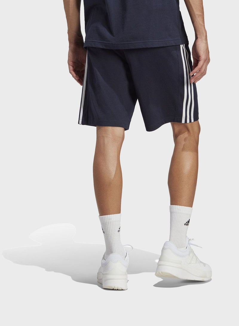 Essentials Single Jersey 3-Stripes Shorts