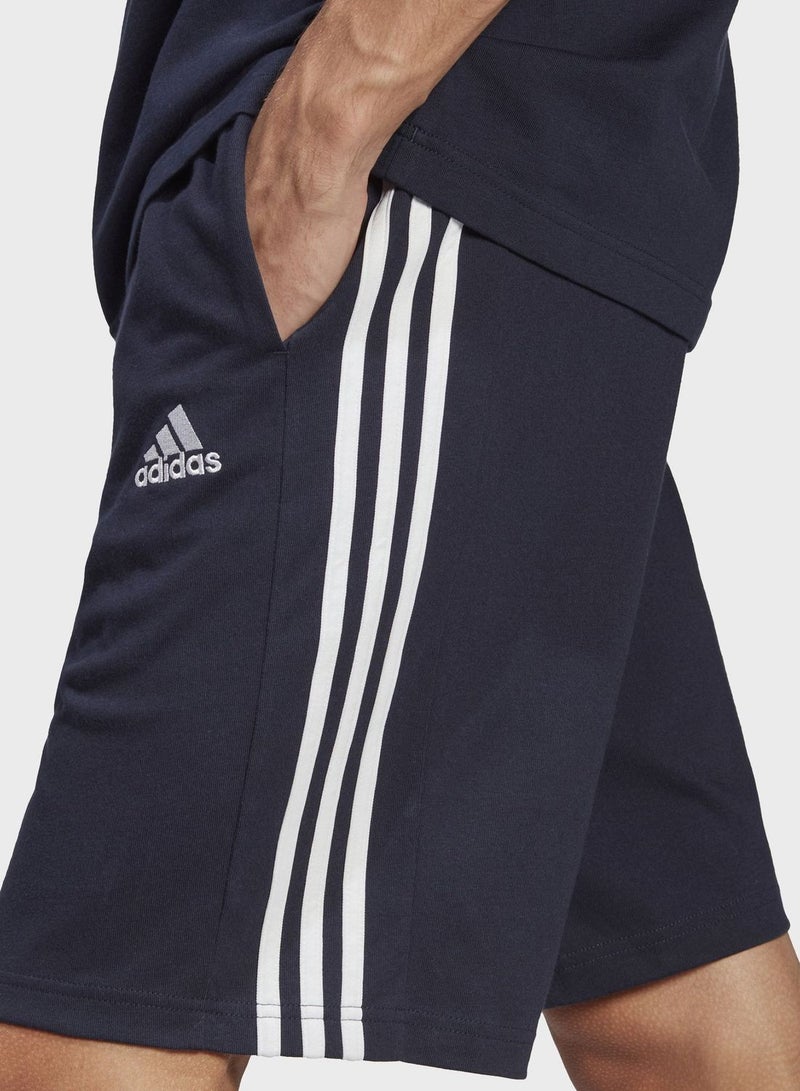 Essentials Single Jersey 3-Stripes Shorts