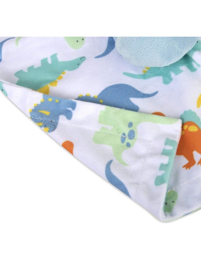 Minky Animal Snuggler Lovey Blanket For Kids Babies Boys Girls Gender Neutral Security Blanket With Stuffed Animal