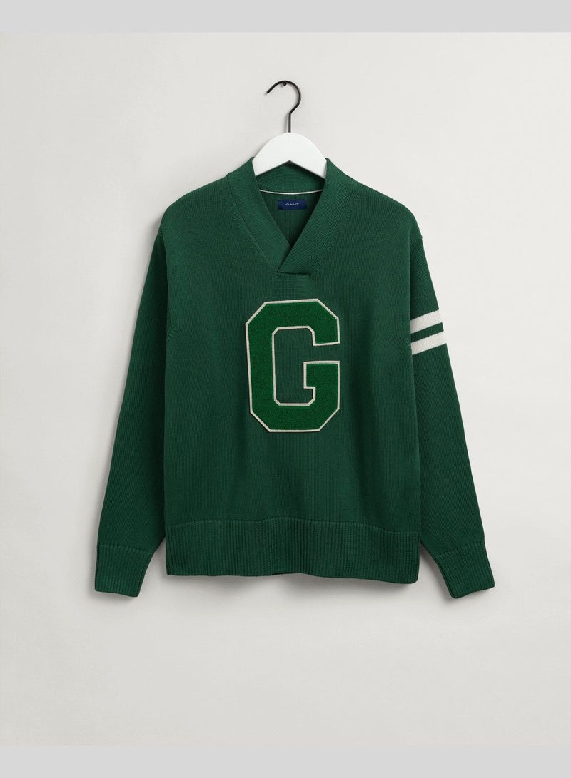 GANT Collegiate V-Neck Sweater