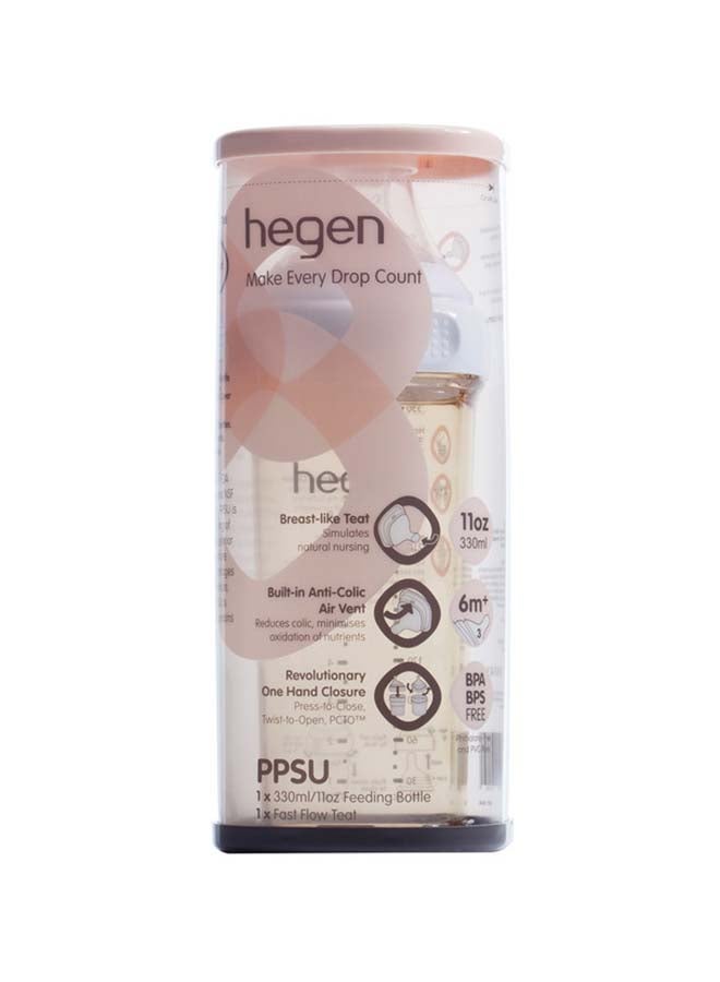 Feeding Bottle PPSU with Fast Flow Teat 330 ml, 6 Months +