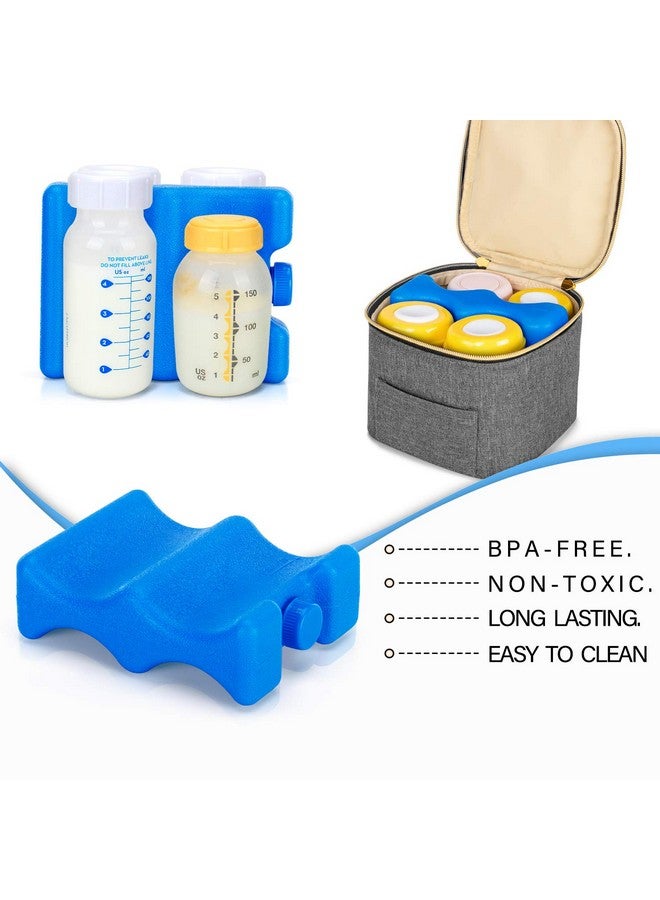 Breastmilk Ice Pack(Pack Of 2) Bottle Ice Packs For Breastmilk Storage And Breastfeeding Working Mom Small