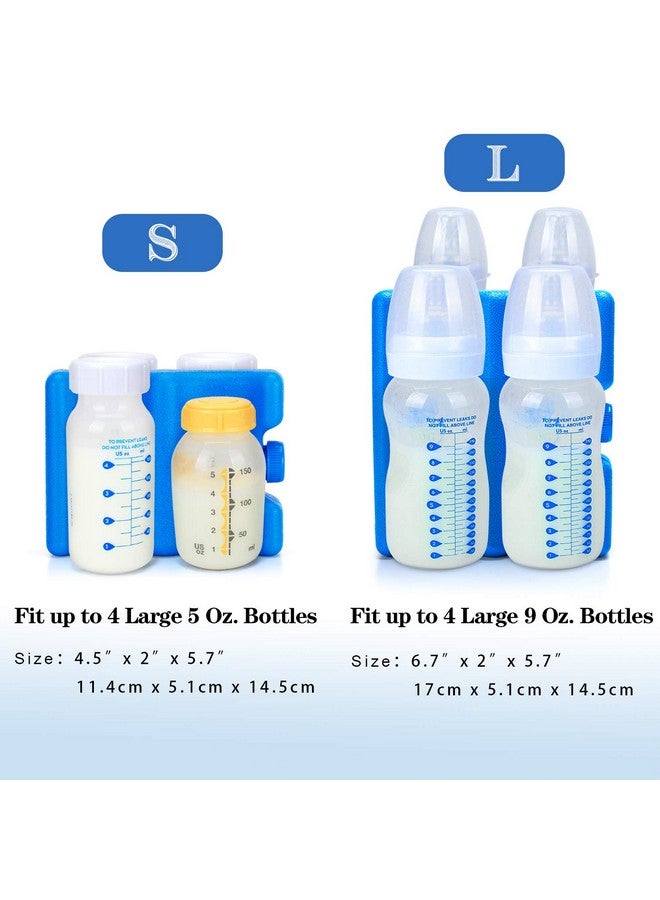 Breastmilk Ice Pack(Pack Of 2) Bottle Ice Packs For Breastmilk Storage And Breastfeeding Working Mom Small