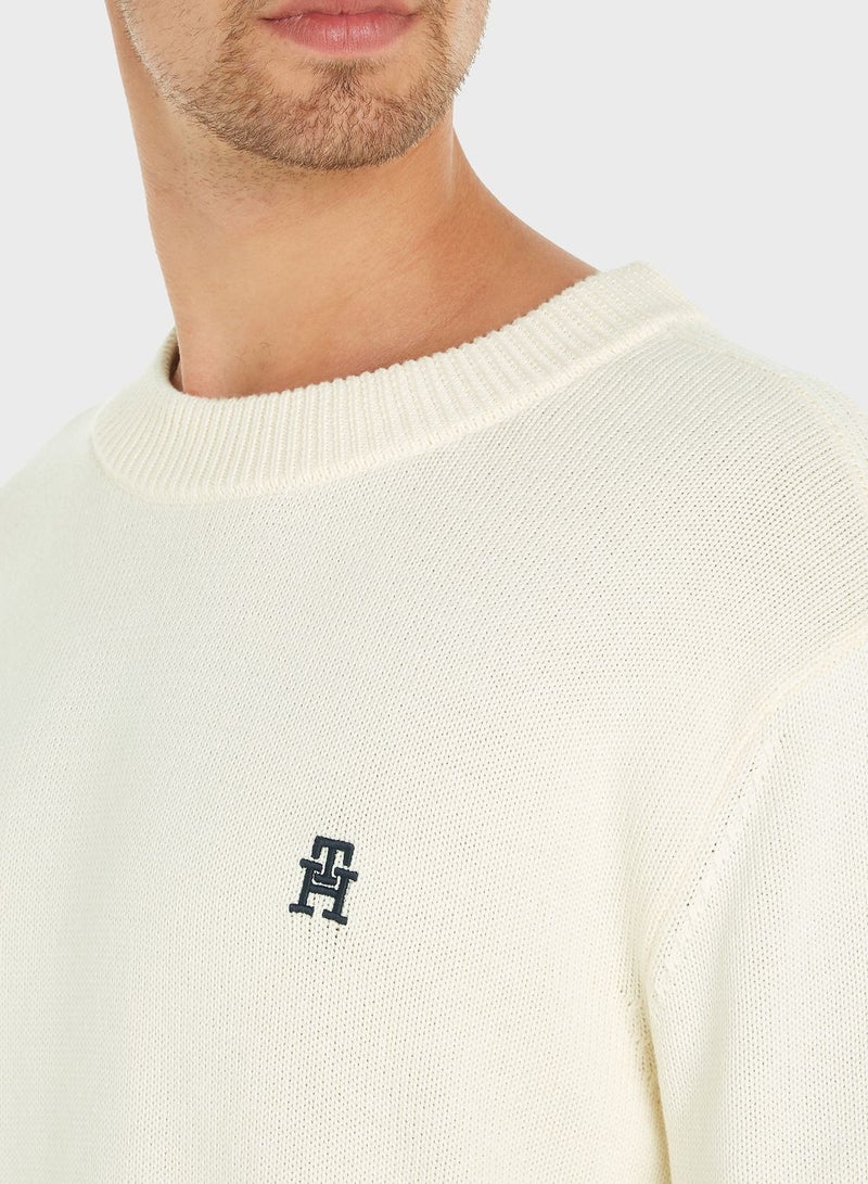 Monogram Crew Neck Sweater