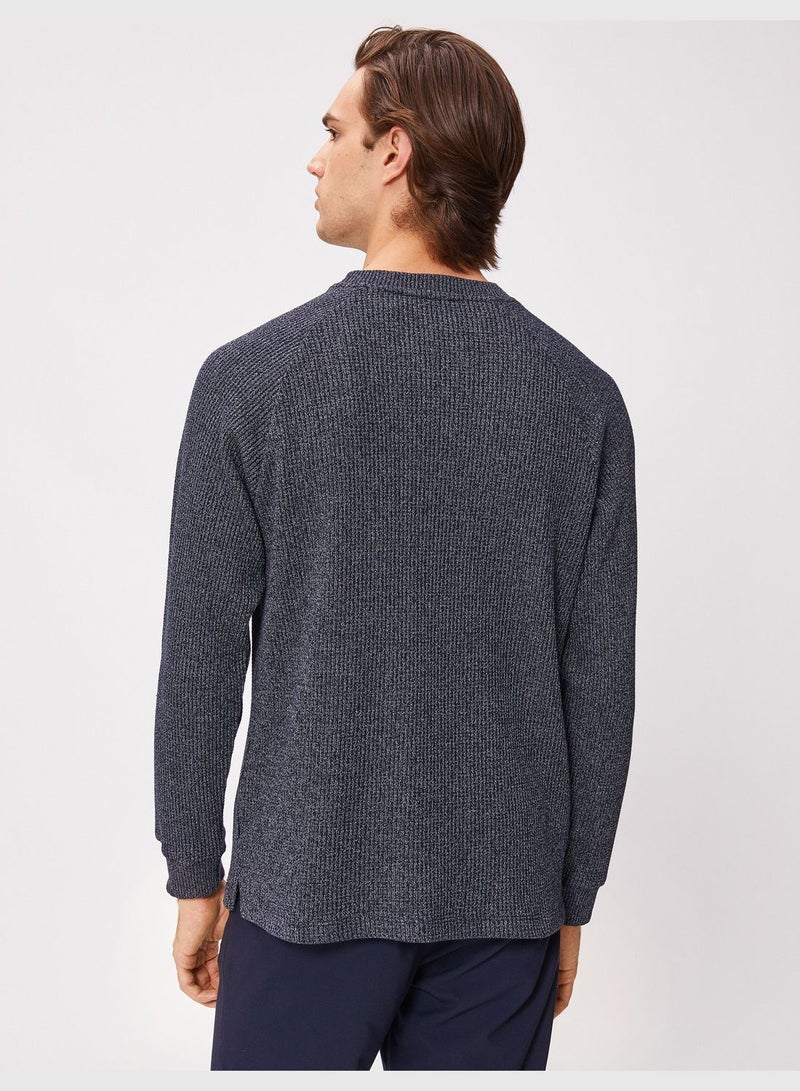 Mealy Sweater Crew Neck Slim Fit Long Sleeve