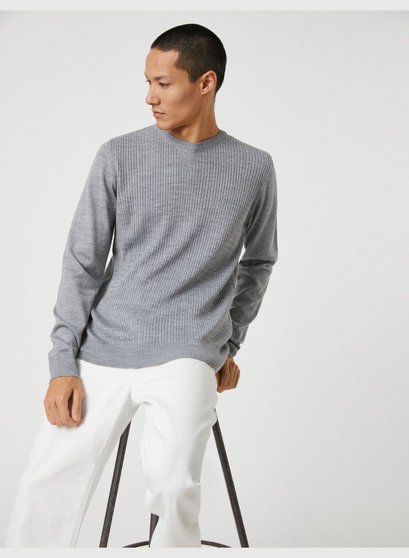 Basic Knitwear Sweater Crew Neck