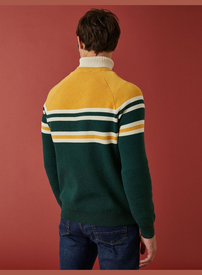 Multicolor Sweater Crew Neck