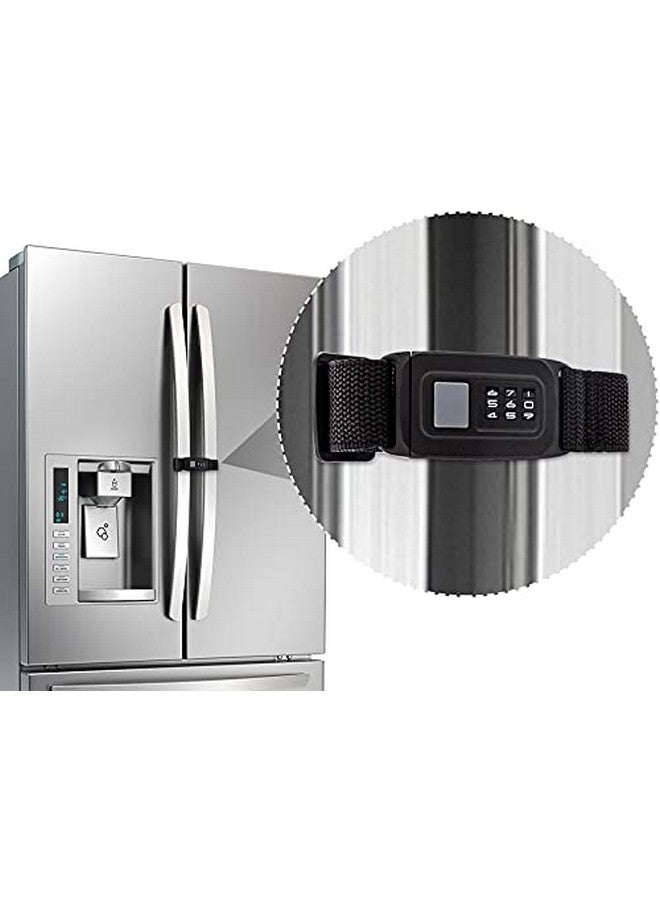 Child Safety Refrigerator Door Lock Multifunctional Frenchdoor Fridge And Cabinet Locks Multi Use Baby Kids Cabinets Latches (Regular)