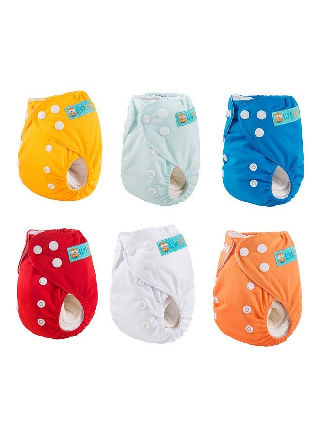 Newborn Cloth Diapers Pocket For Less Than 12Pounds Cloth Diaper 6Pcs With 12 Insert 6Svb03