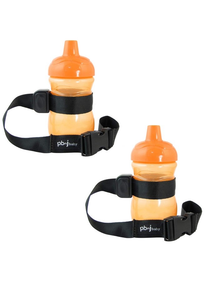 Sippypal Sippy Cup Holder Strap Leash Tether (Black 2Pack)