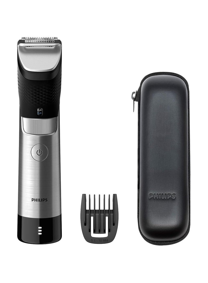 Beard Trimmer 9000 Prestige Edition - Precision Beard Trimmer With Built-in Metal Comb & Premium Travel Case