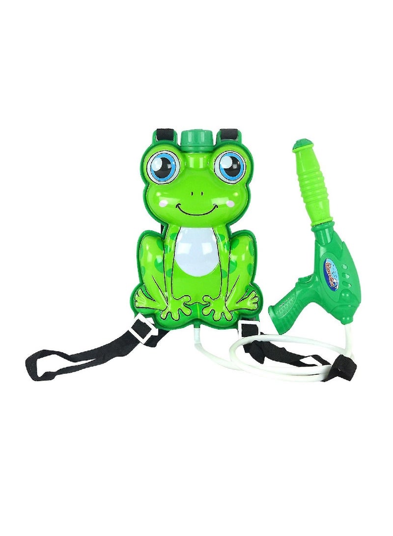 Children's Summer Beach Water Gun Cute Frog Shape Pull-Out Water Spray Toy