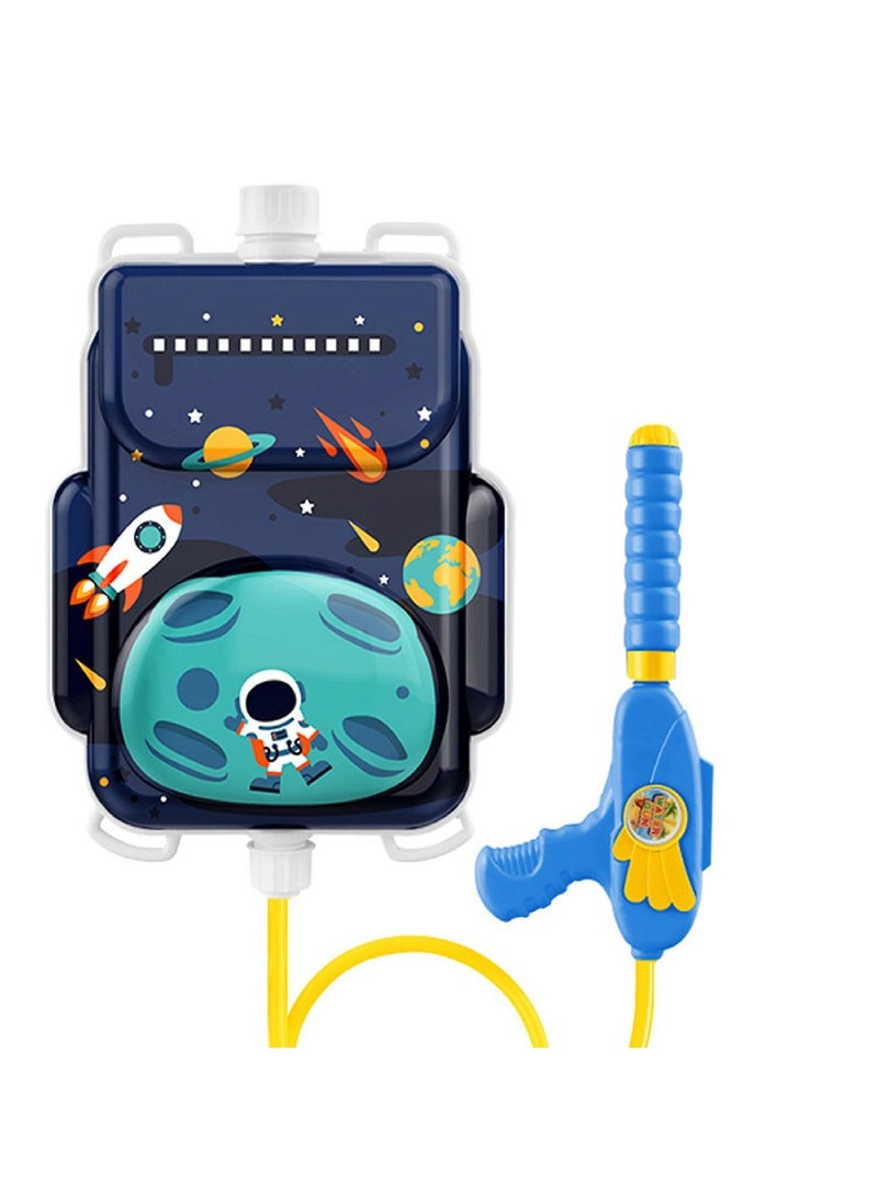 Children's Summer Beach Water Gun Astronaut Pattern Pull-Out Water Spray Toy