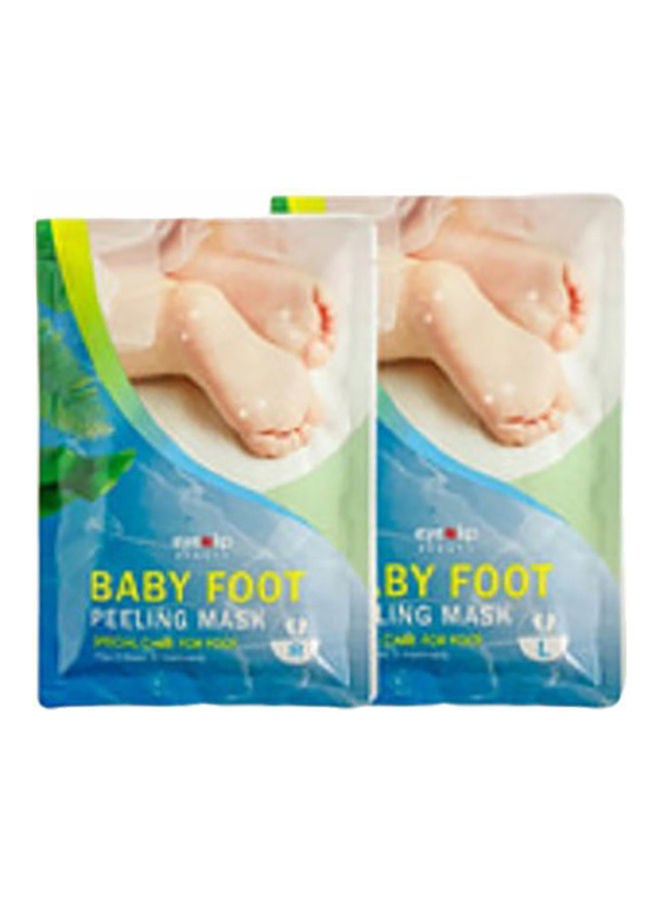 2-Piece Baby Foot Peeling Mask Set White 58grams