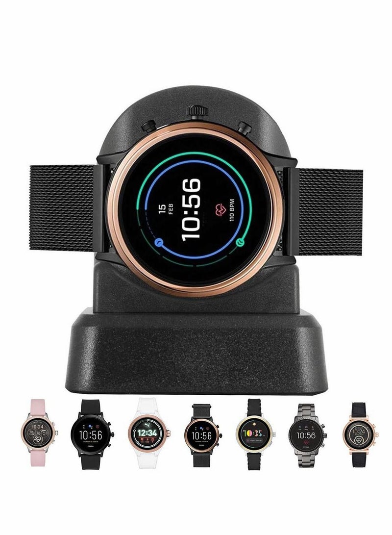 Watch Charger Compatible with Fossil Gen 6/5/4/Sport, Smart Watch Charging Dock, Must Have Smartwatch Accessories Compatible with Fossil/Diesel/Kate Spade/Puma/Armani/Michael Kors and More